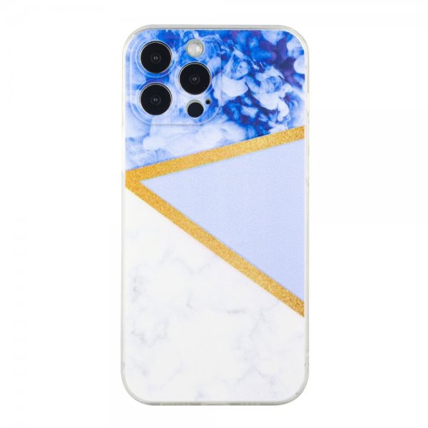 iPhone 13 Pro Cover Marmormønster Lilla