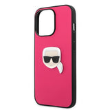 Karl Lagerfeld iPhone 13 Pro Cover Metal Logo Rosa
