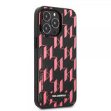 Karl Lagerfeld iPhone 13 Pro Cover Monogram Pattern Rosa