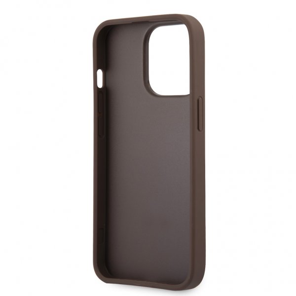 Guess iPhone 13 Pro Cover Printed Stripe Brun