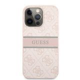Guess iPhone 13 Pro Cover Printed Stripe Rosa