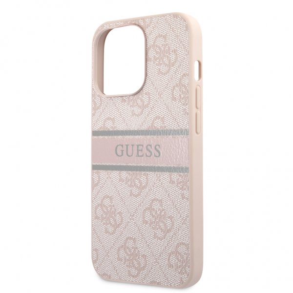 Guess iPhone 13 Pro Cover Printed Stripe Rosa