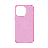 Adidas iPhone 13 Pro Cover Protective Klar Etui Glitter Lyserød