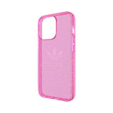 Adidas iPhone 13 Pro Cover Protective Klar Etui Glitter Lyserød