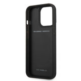 Ferrari iPhone 13 Pro Cover Real Carbon Metal Logo Sort