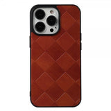 iPhone 13 Pro Cover Gittermønster Brun