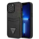 Guess iPhone 13 Pro Cover Saffiano Double Cardslot Sort