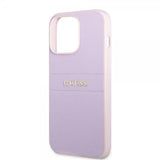 Guess iPhone 13 Pro Cover Saffiano Metal Logo Lilla