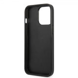Karl Lagerfeld iPhone 13 Pro Cover Saffiano Metal Plaque Sort