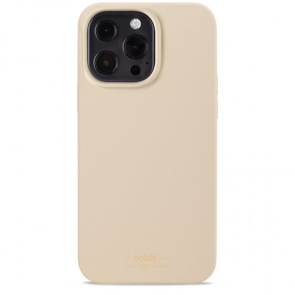 holdit iPhone 13 Pro Silikone Cover Beige