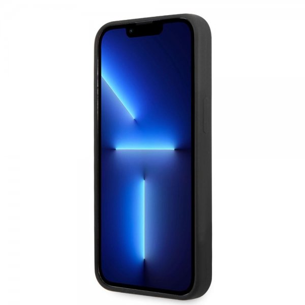 Guess iPhone 13 Pro Cover Silikone Metal Logo 4G Sort