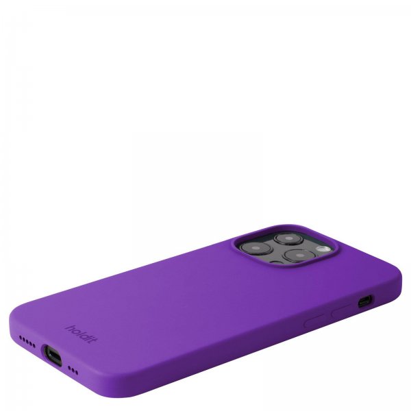 holdit iPhone 13 Pro Cover Silikone Bright Purple