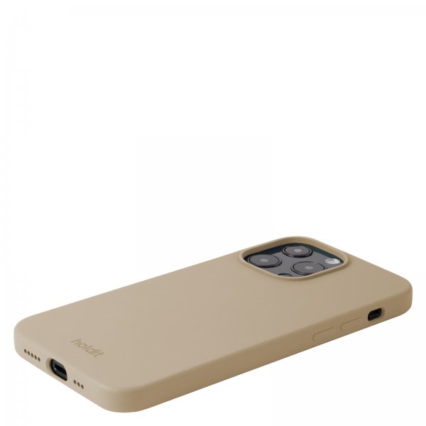 holdit iPhone 13 Pro Cover Silikone Latte Beige