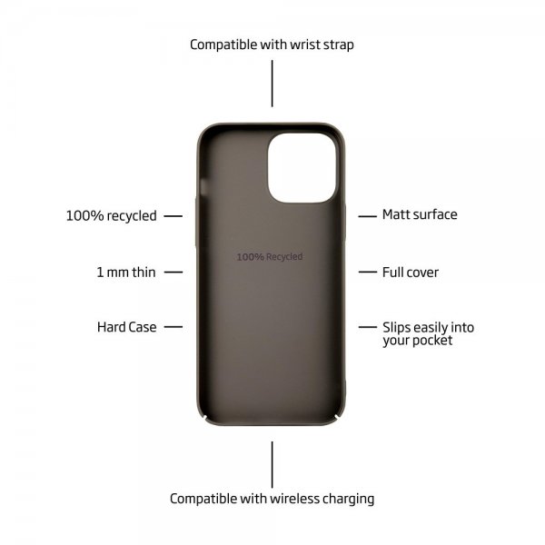 holdit iPhone 13 Pro Cover Slim Case Mocha Brown