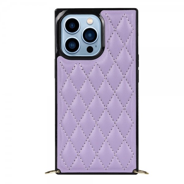 iPhone 13 Pro Square Cover med Rem Lilla