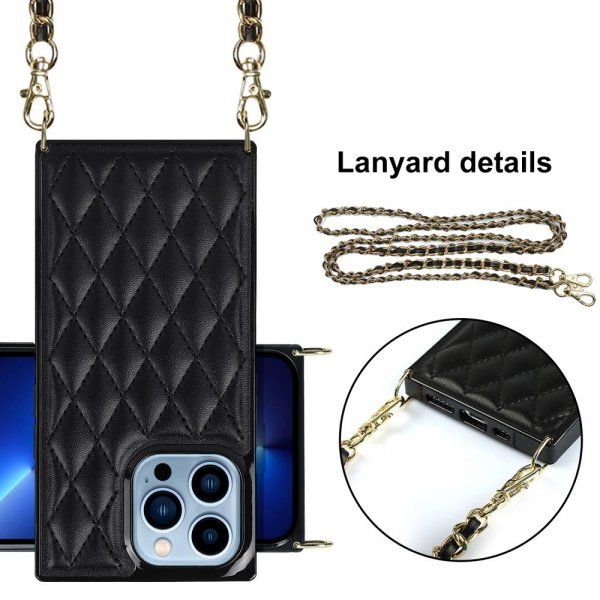 iPhone 13 Pro Square Cover med Rem Sort