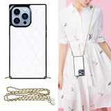 iPhone 13 Pro Square Cover med Rem Hvid