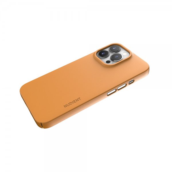 Nudient iPhone 13 Pro Cover Tyndt Etui V3 MagSafe Saffron Yellow