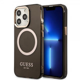 Guess iPhone 13 Pro Skal Translucent MagSafe Sort