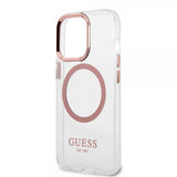Guess iPhone 13 Pro Cover Transparent MagSafe Rosafarvet Transparent