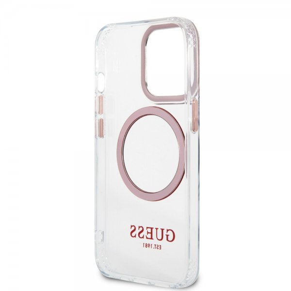 Guess iPhone 13 Pro Cover Transparent MagSafe Rosafarvet Transparent