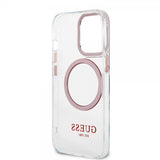 Guess iPhone 13 Pro Cover Transparent MagSafe Rosafarvet Transparent