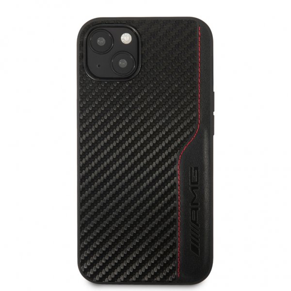 AMG iPhone 13 Cover Carbon Effect Stitching Sort