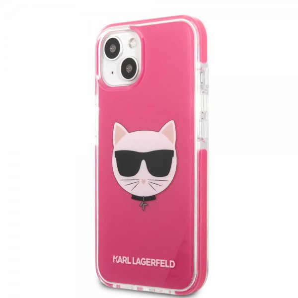 Karl Lagerfeld iPhone 13/14/15 Cover Choupette Fuchsia