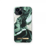 Ideal of Sweden iPhone 13 Cover Fashion Case Golden Olive Marble