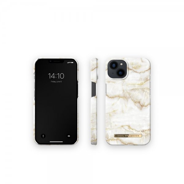 Ideal of Sweden iPhone 13 Cover Fashion Case Golden Pearl Marble