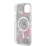 Guess iPhone 13 Cover Flower MagSafe Khaki
