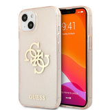 Guess iPhone 13 Cover Full Glitter Guld