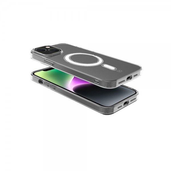 Celly iPhone 13 Cover GELSKINMAG MagSafe Transparent