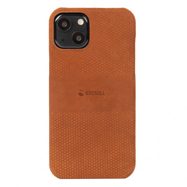 Krusell iPhone 13 Cover Læder Cognac
