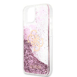 Guess iPhone 13 Cover Liquid Glitter Rosa