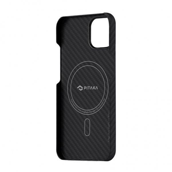 Pitaka iPhone 13 Cover MagEZ Case 2 Sort/Grå Twill