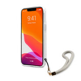 Guess iPhone 13 Cover Marble Design Stripe Grå
