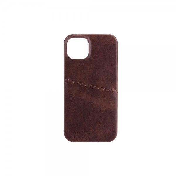 Onsala iPhone 13 Cover med kortlomme Brun