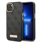 Guess iPhone 13 Cover Metal Plate Logo MagSafe Sort