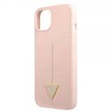 Guess iPhone 13 Cover Metal Triangle Rosa