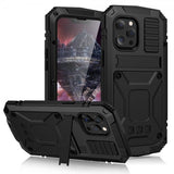 R-JUST iPhone 13 Cover Metal Stødsikkert Sort