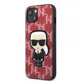 Karl Lagerfeld iPhone 13 Cover Monogram Iconic Patch Rød