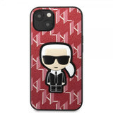 Karl Lagerfeld iPhone 13 Cover Monogram Iconic Patch Rød