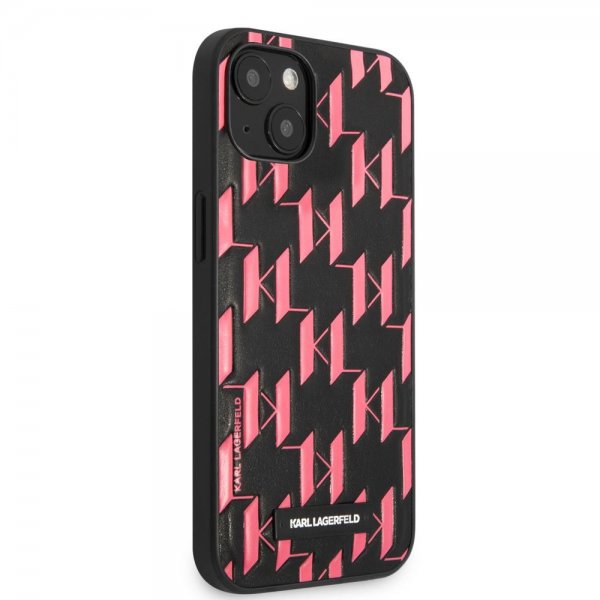 Karl Lagerfeld iPhone 13 Cover Monogram Pattern Rosa