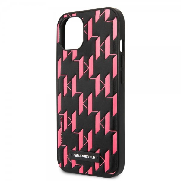 Karl Lagerfeld iPhone 13 Cover Monogram Pattern Rosa