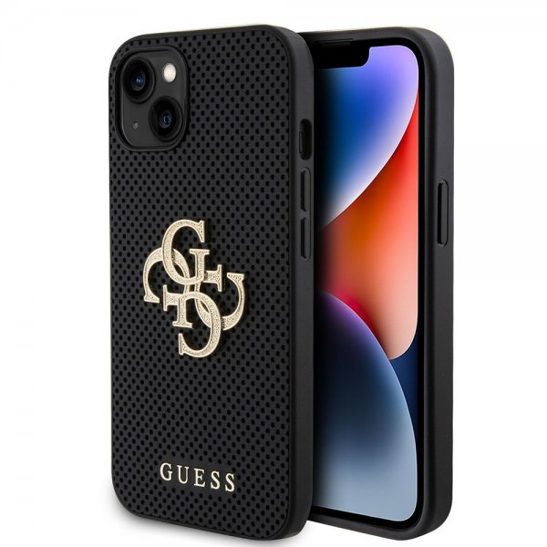 Guess iPhone 13 Cover Perforated Glitter Sort