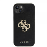 Guess iPhone 13 Cover Perforated Glitter Sort