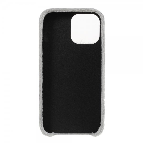 iPhone 13 Cover Plys Love-perler Grå