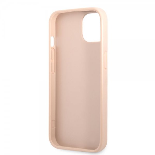 Guess iPhone 13 Cover Printed Stripe Bottom Rose
