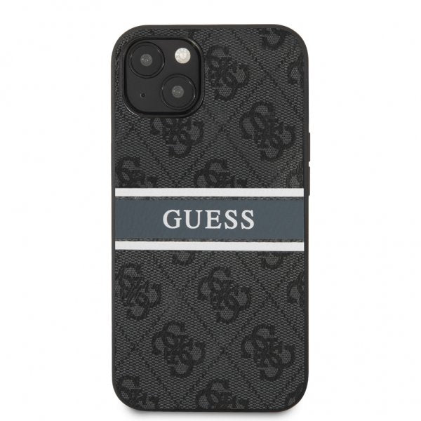 Guess iPhone 13 Cover Printed Stripe Grå